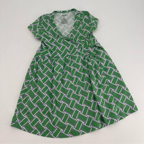 Diane Von Furstenberg X Target Kids DVF Green Dress Girls Small 6 7 - Picture 2 of 4